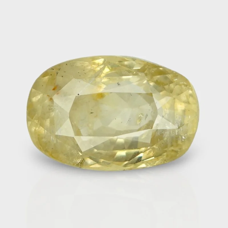 5.92 Cts. Natural Yellow Sapphire Faceted Cushion Loose Gemstone