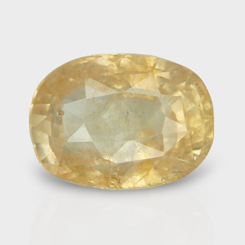 9.21 Cts. Natural Yellow Sapphire Faceted Cushion Loose Gemstone