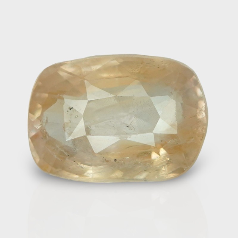 5.6 Cts. Natural Yellow Sapphire Faceted Cushion Loose Gemstone