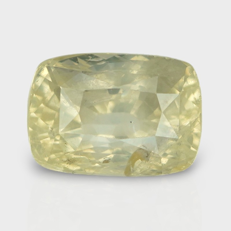 7.11 Cts. Natural Yellow Sapphire Faceted Cushion Loose Gemstone