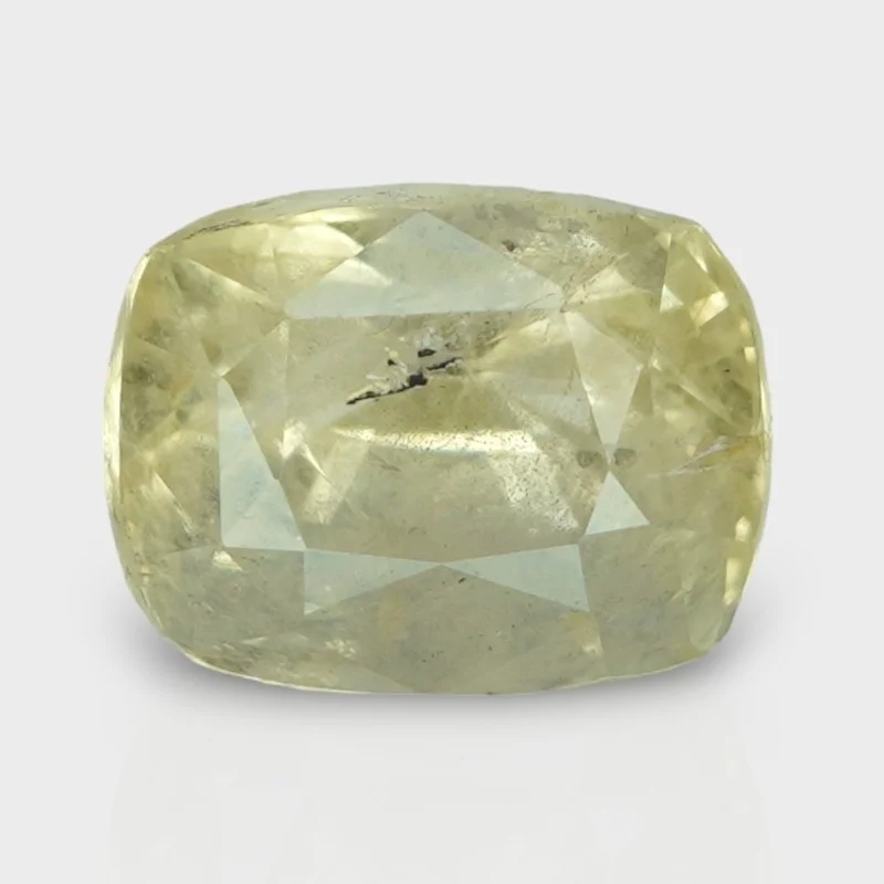 5.4 Cts. Natural Yellow Sapphire Faceted Cushion Loose Gemstone