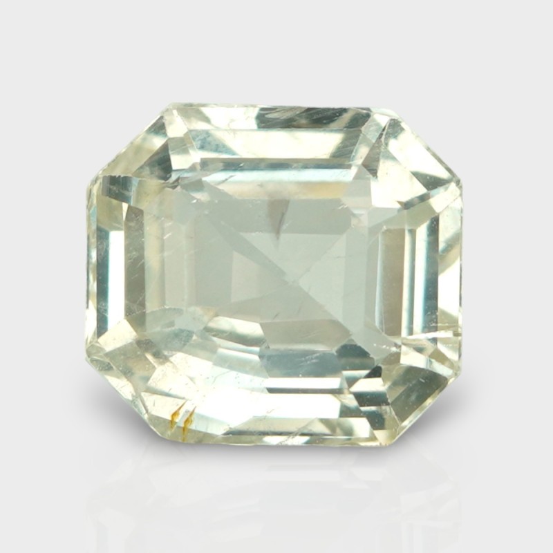 6.97 Cts. Natural Yellow Sapphire Step Cut Octagon Loose Gemstone