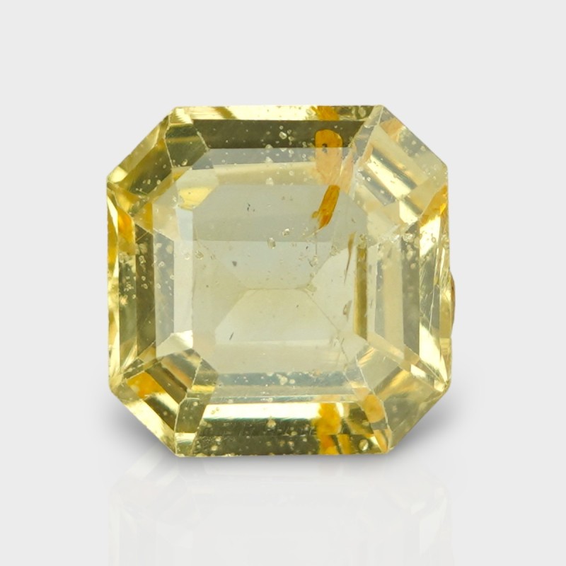 5.56 Cts. Natural Yellow Sapphire Step Cut Octagon Loose Gemstone