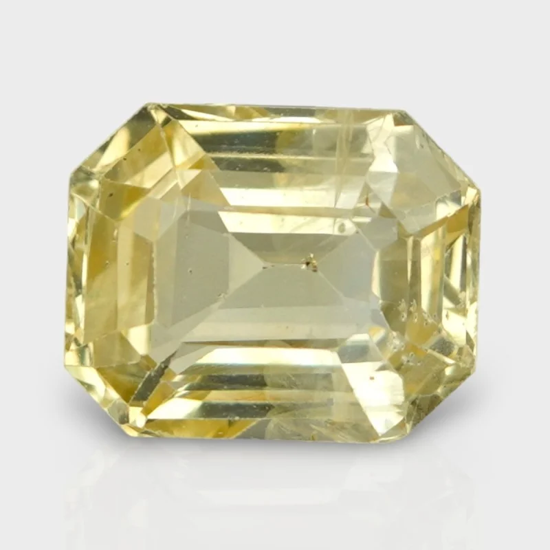 5.3 Cts. Natural Yellow Sapphire Step Cut Octagon Loose Gemstone