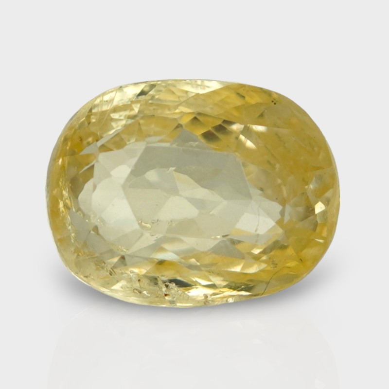 7.14 Cts. Natural Yellow Sapphire Faceted Cushion Loose Gemstone