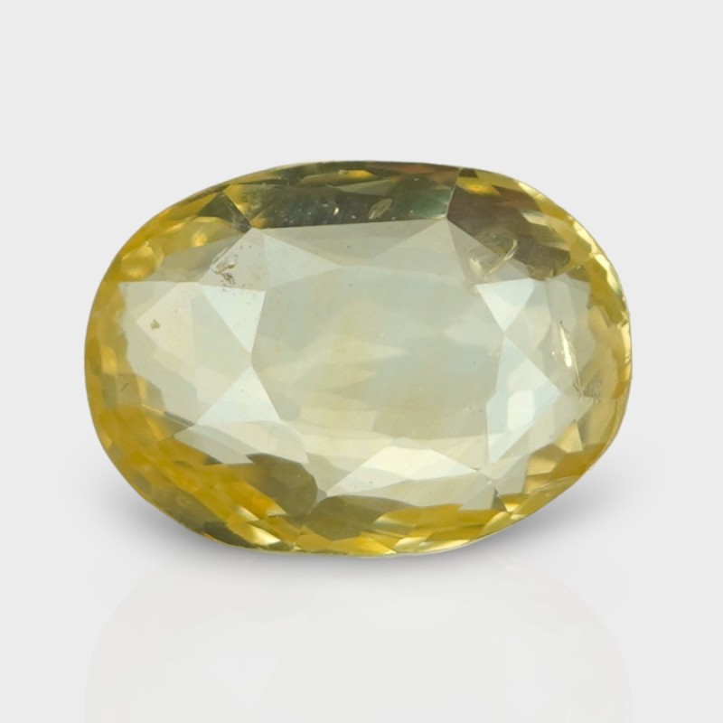 5.17 Cts. Natural Yellow Sapphire Faceted Cushion Loose Gemstone