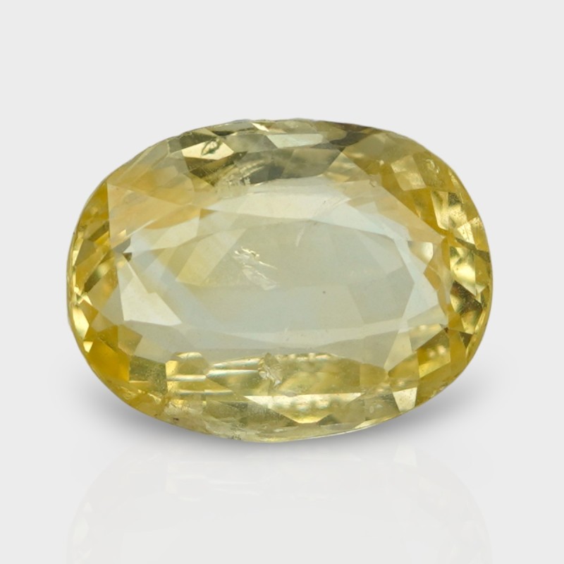 8.17 Cts. Natural Yellow Sapphire Faceted Cushion Loose Gemstone