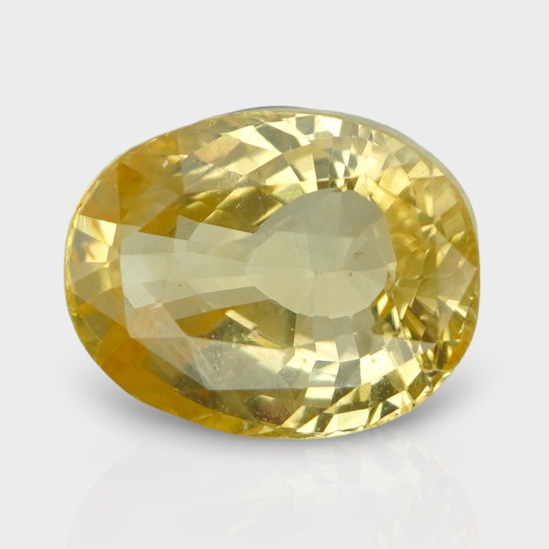 7.09 Cts. Natural Yellow Sapphire Faceted Cushion Loose Gemstone