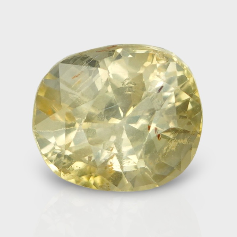 4.77 Cts. Natural Yellow Sapphire Faceted Cushion Loose Gemstone