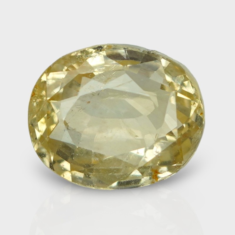 5.57 Cts. Natural Yellow Sapphire Faceted Cushion Loose Gemstone