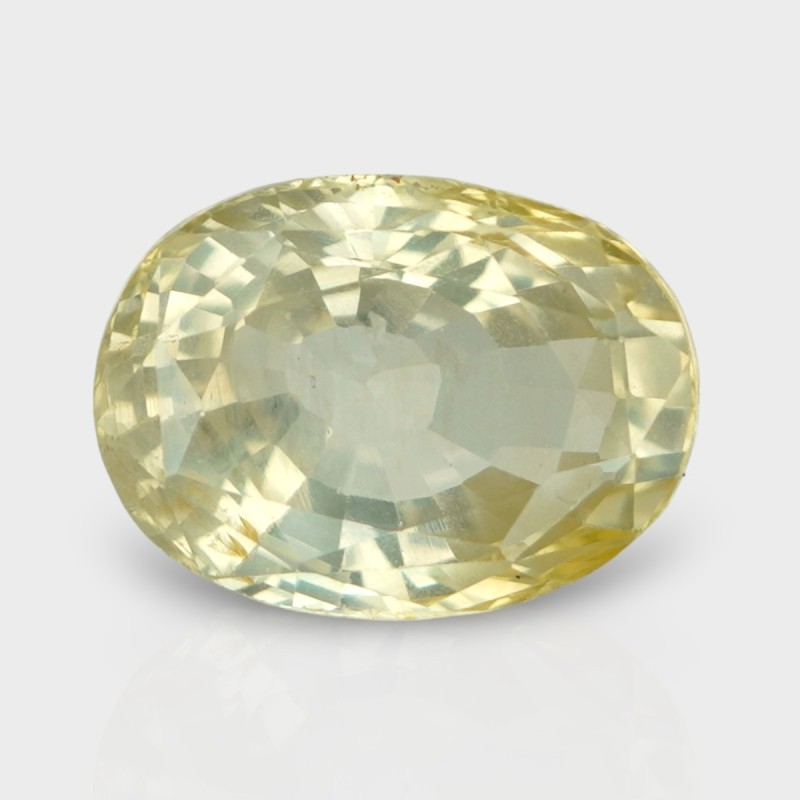 6.58 Cts. Natural Yellow Sapphire Faceted Cushion Loose Gemstone