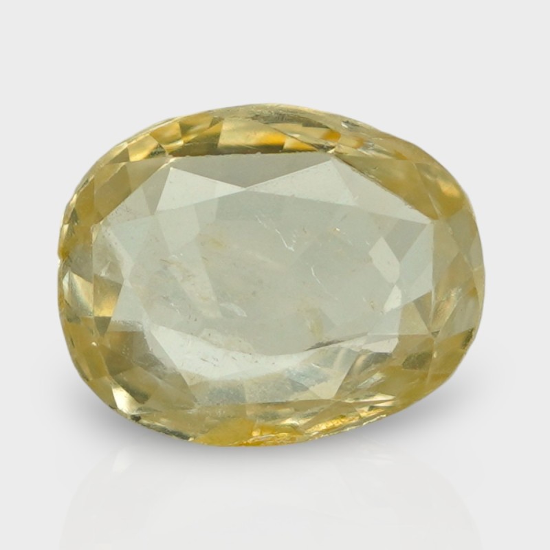 5.02 Cts. Natural Yellow Sapphire Faceted Cushion Loose Gemstone