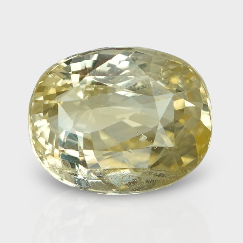 4.07 Cts. Natural Yellow Sapphire Faceted Cushion Loose Gemstone