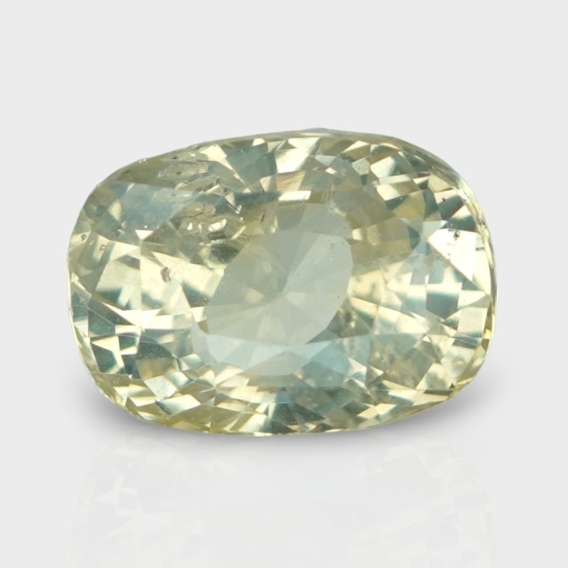 5.64 Cts. Natural Yellow Sapphire Faceted Cushion Loose Gemstone