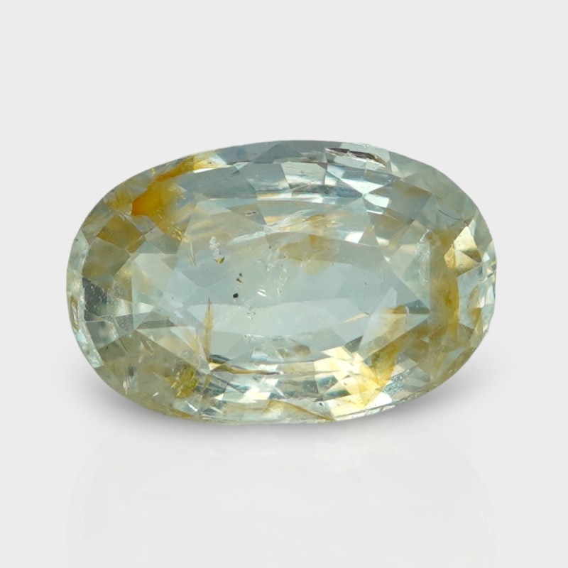 4.28 Cts. Natural Yellow Sapphire Faceted Oval Loose Gemstone