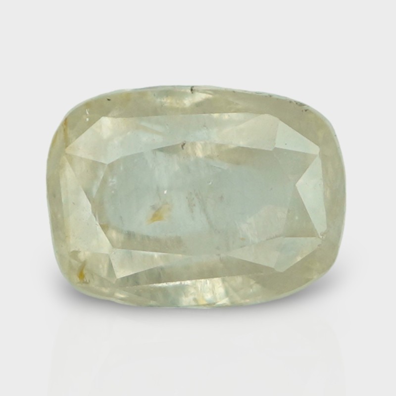 4.4 Cts. Natural Yellow Sapphire Faceted Cushion Loose Gemstone