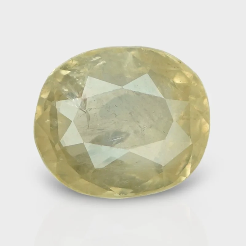 4.06 Cts. Natural Yellow Sapphire Faceted Cushion Loose Gemstone