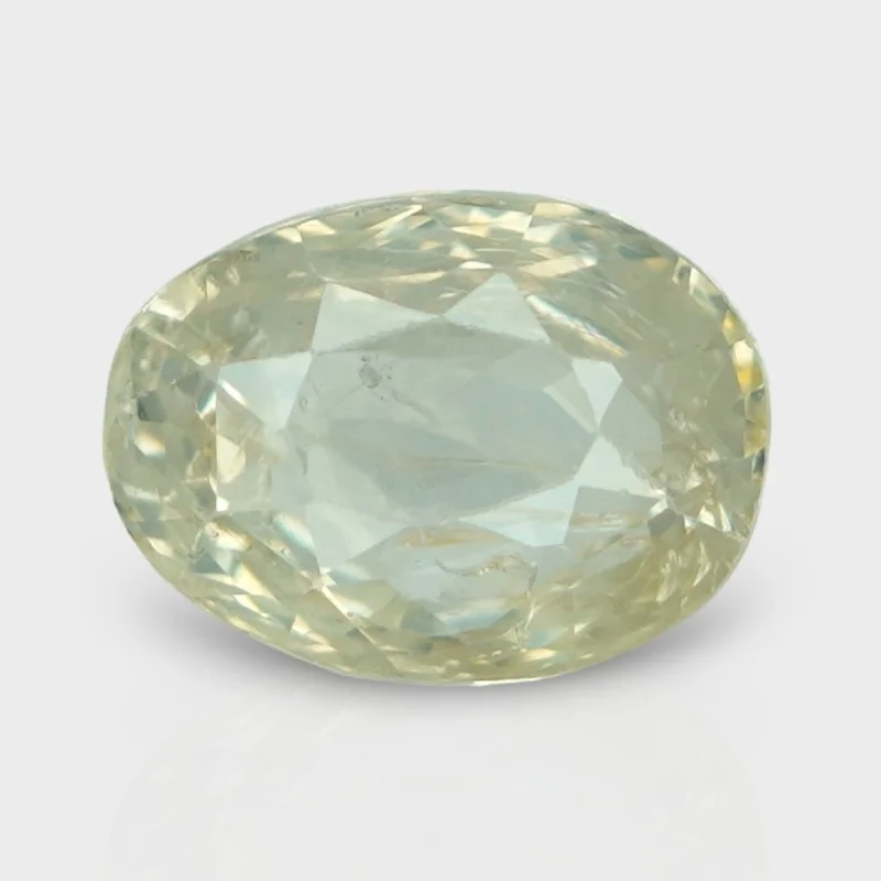 4.5 Cts. Natural Yellow Sapphire Faceted Oval Loose Gemstone