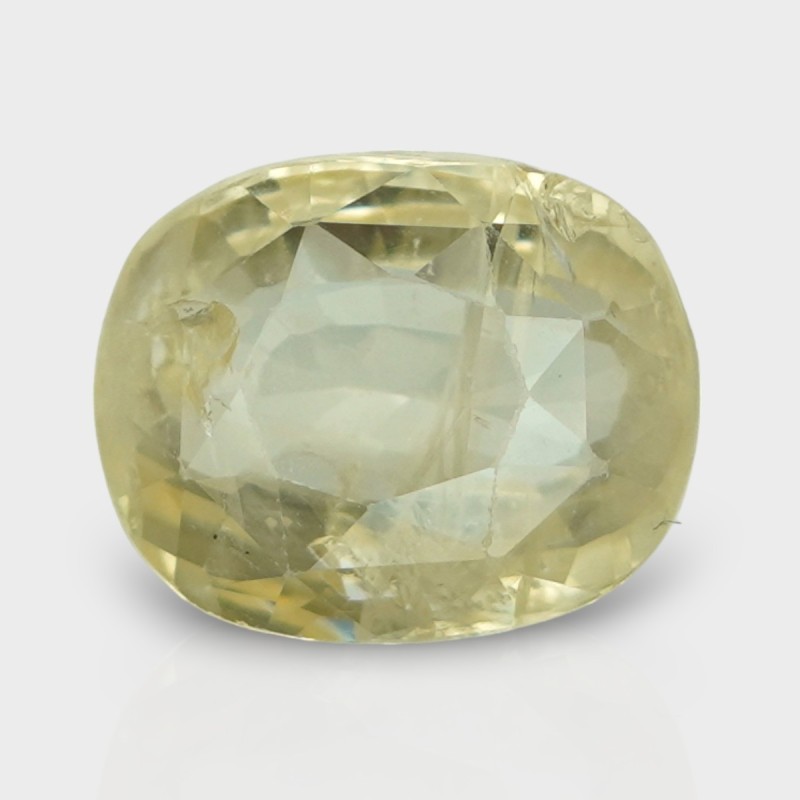 5 Cts. Natural Yellow Sapphire Faceted Cushion Loose Gemstone