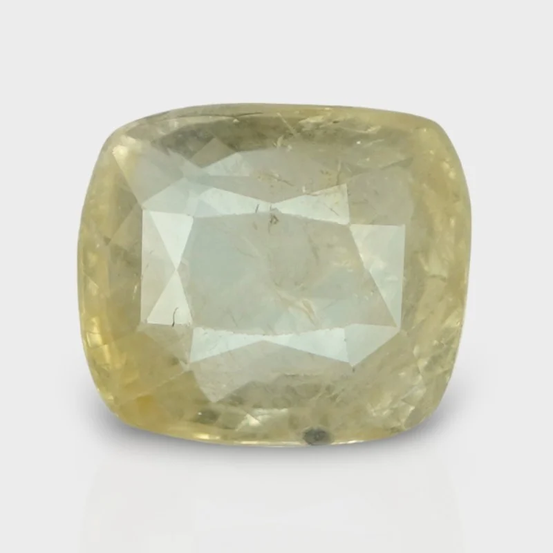 5 Cts. Natural Yellow Sapphire Faceted Cushion Loose Gemstone