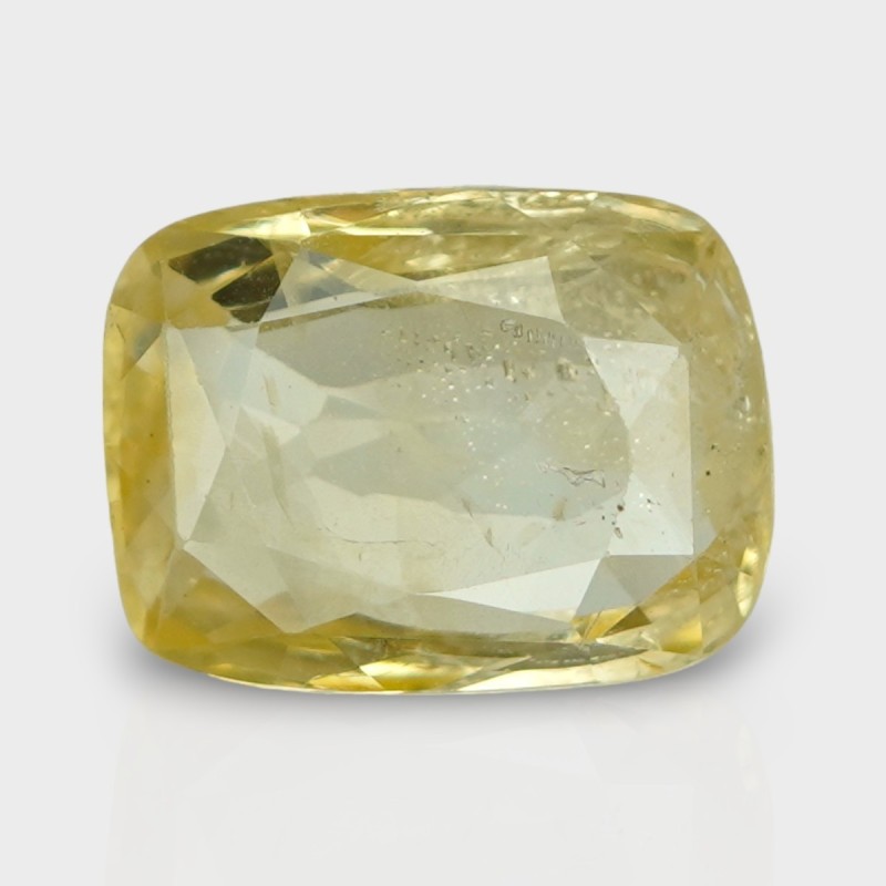 4.63 Cts. Natural Yellow Sapphire Faceted Cushion Loose Gemstone