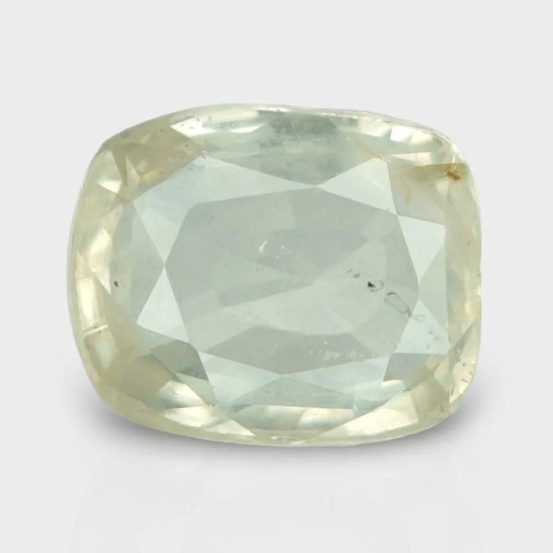 4.78 Cts. Natural Yellow Sapphire Faceted Cushion Loose Gemstone