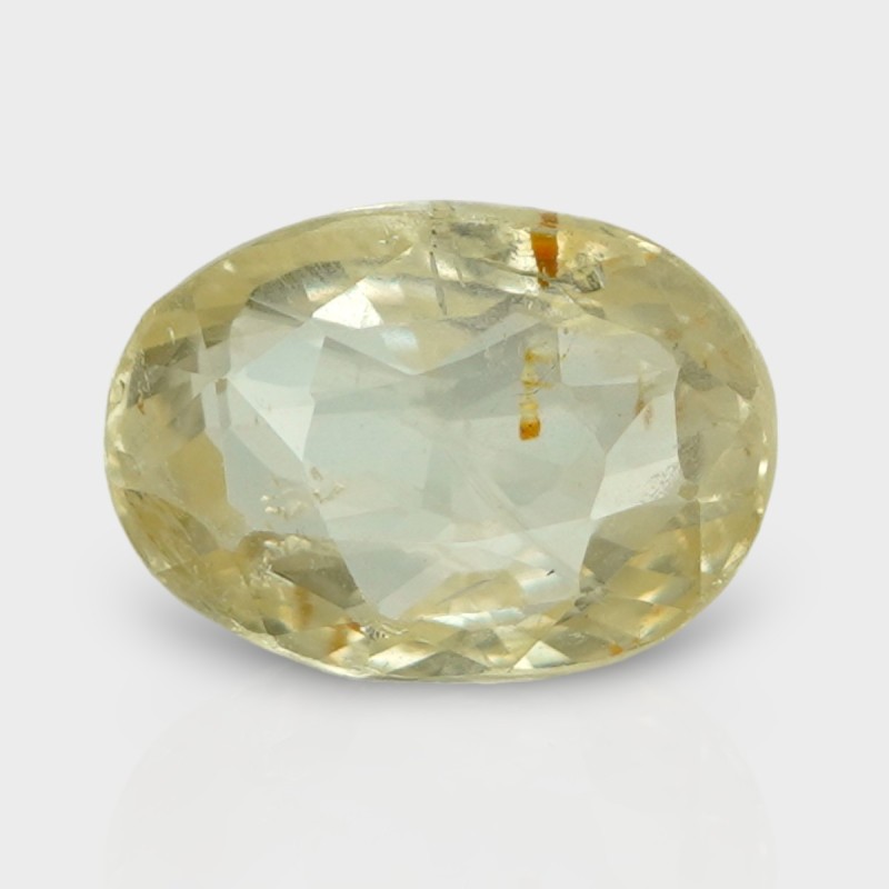 4.1 Cts. Natural Yellow Sapphire Faceted Cushion Loose Gemstone