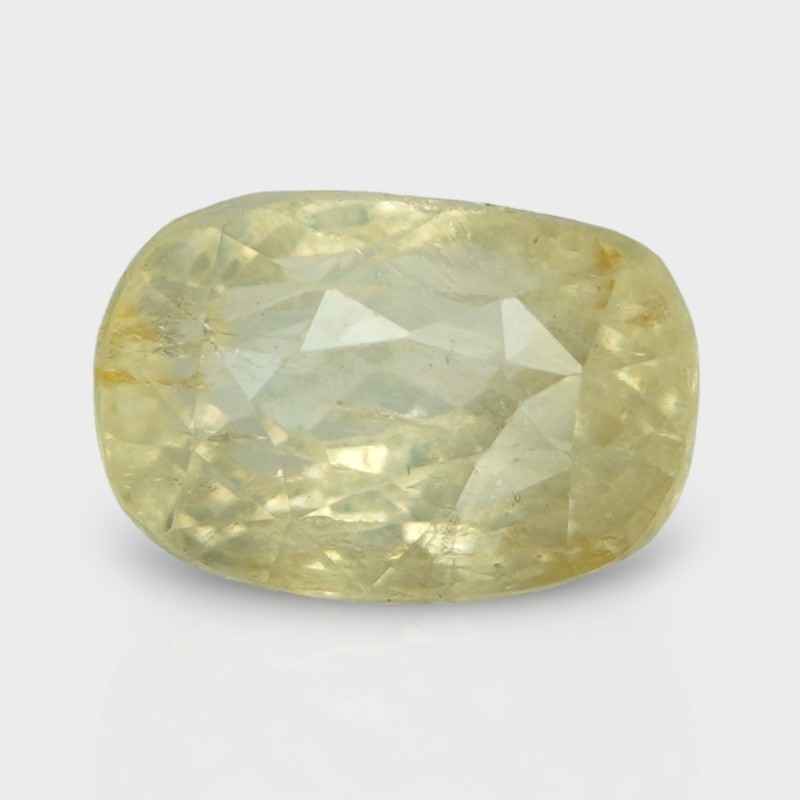 7.12 Cts. Natural Yellow Sapphire Faceted Cushion Loose Gemstone