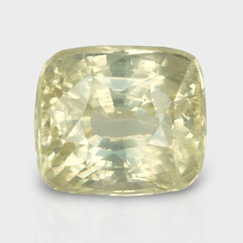 8.18 Cts. Natural Yellow Sapphire Faceted Cushion Loose Gemstone