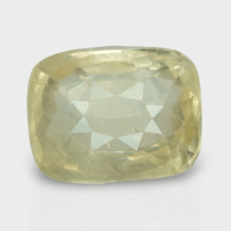 8.75 Cts. Natural Yellow Sapphire Faceted Cushion Loose Gemstone