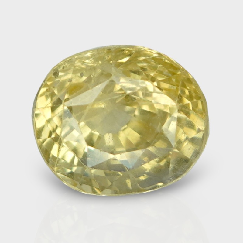 5.12 Cts. Natural Yellow Sapphire Faceted Cushion Loose Gemstone