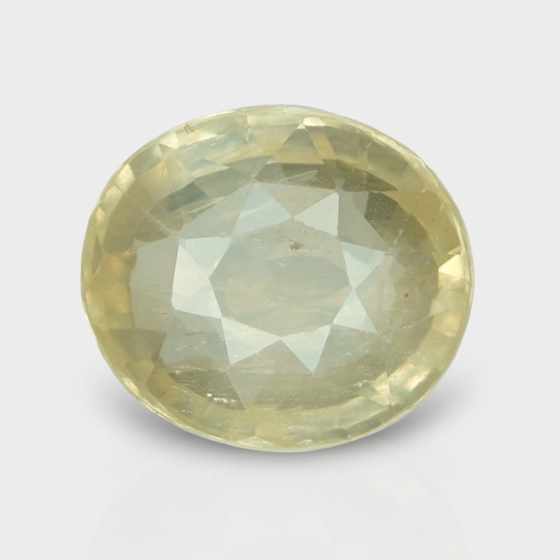 9.61 Cts. Natural Yellow Sapphire Faceted Oval Loose Gemstone