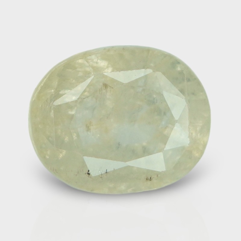 5.05 Cts. Natural Yellow Sapphire Faceted Oval Loose Gemstone