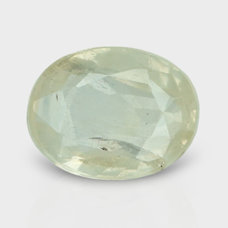 4.48 Cts. Natural Yellow Sapphire Faceted Oval Loose Gemstone