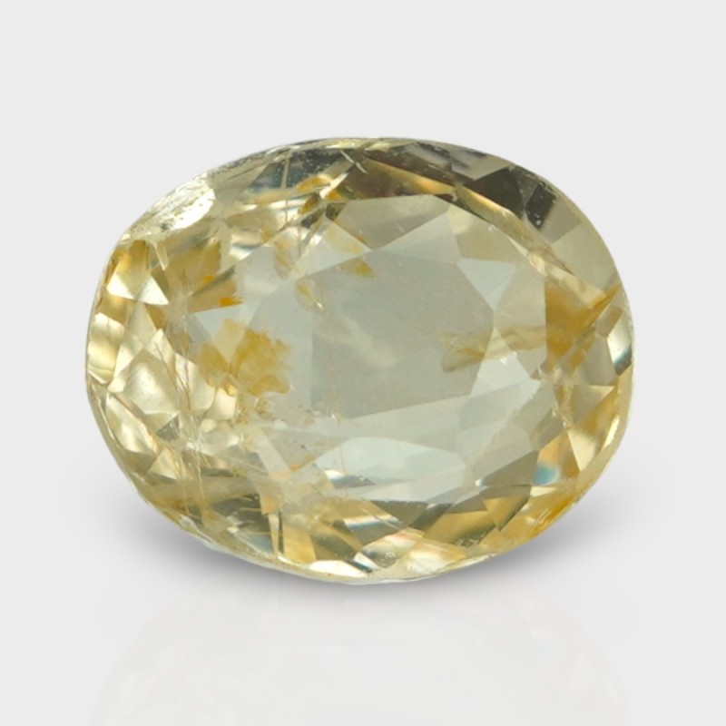 3.56 Cts. Natural Yellow Sapphire Faceted Cushion Loose Gemstone