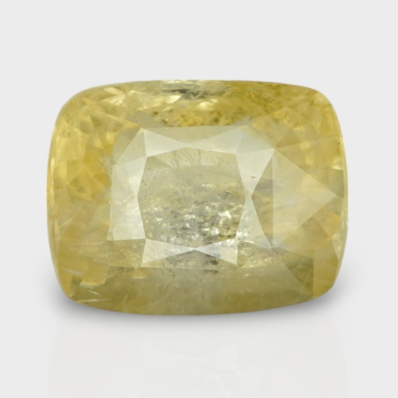 4.58 Cts. Natural Yellow Sapphire Faceted Cushion Loose Gemstone