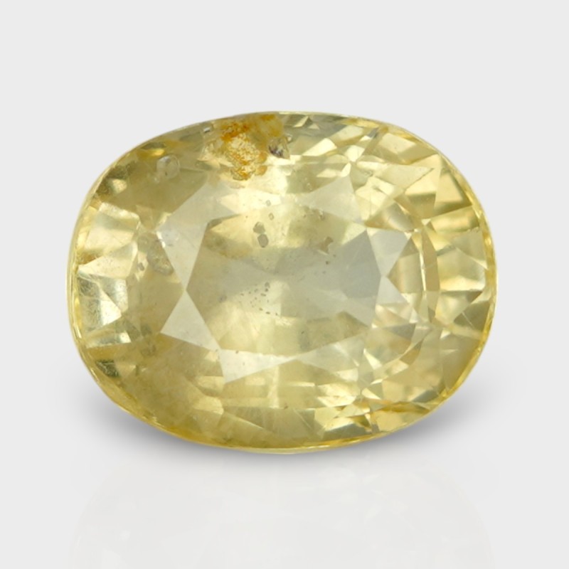 4.92 Cts. Natural Yellow Sapphire Faceted Cushion Loose Gemstone