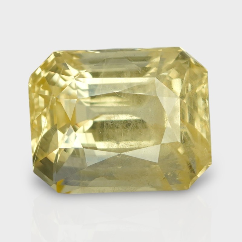 11.13 Cts. Natural Yellow Sapphire Step Cut Octagon Loose Gemstone