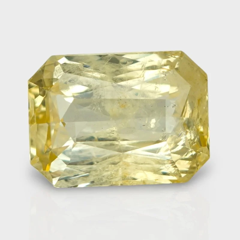 10.24 Cts. Natural Yellow Sapphire Step Cut Octagon Loose Gemstone