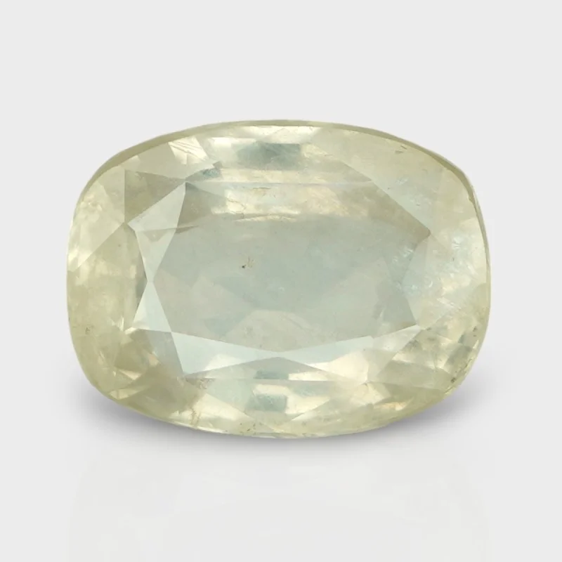 6.79 Cts. Natural Yellow Sapphire Faceted Cushion Loose Gemstone