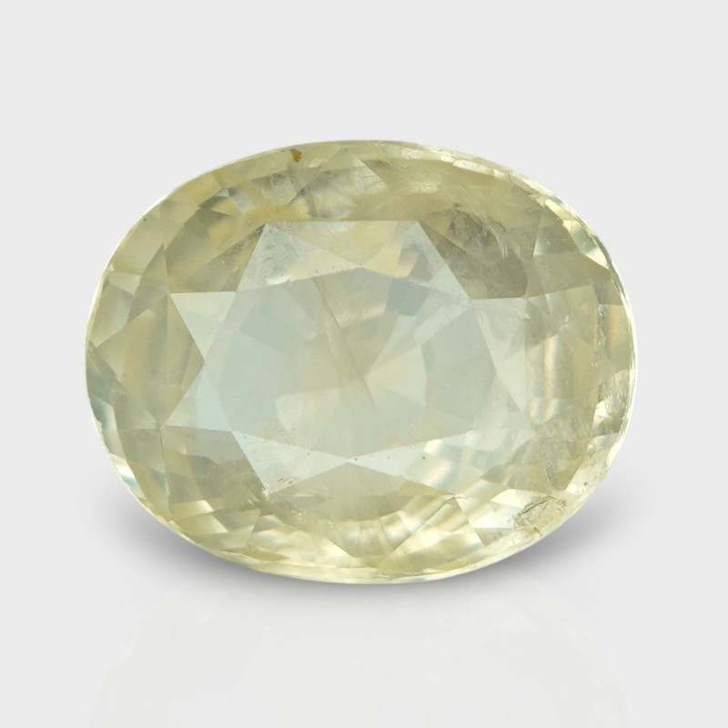 10.03 Cts. Natural Yellow Sapphire Faceted Oval Loose Gemstone