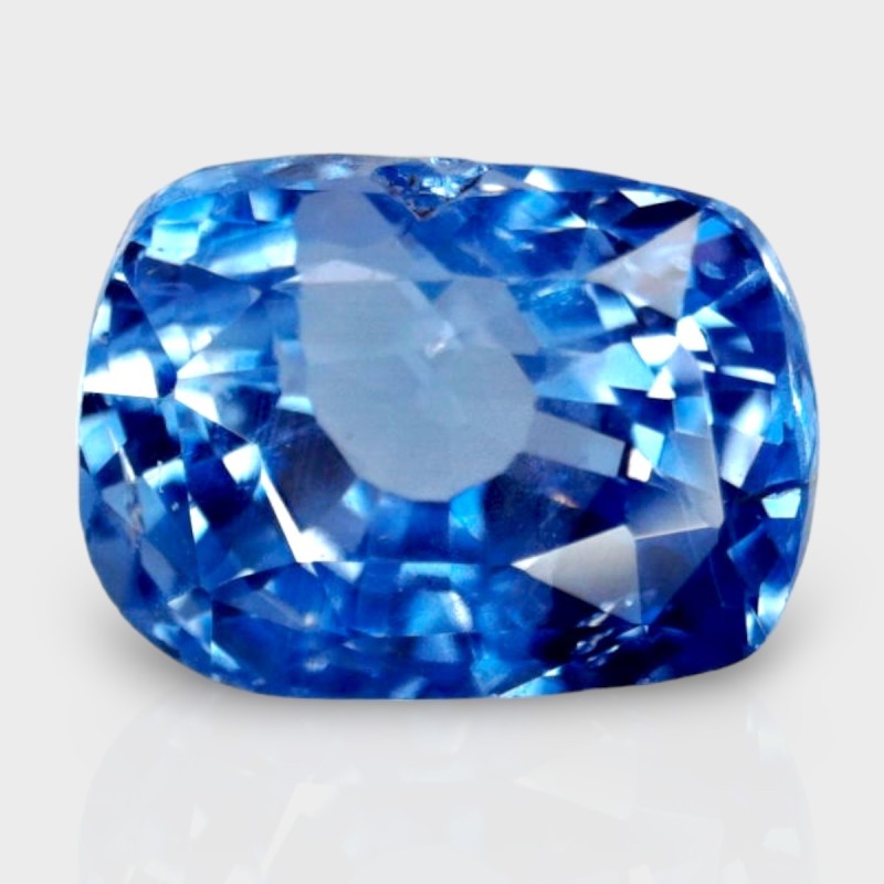 3.06 Cts. Natural Blue Sapphire Faceted Cushion Loose Gemstone