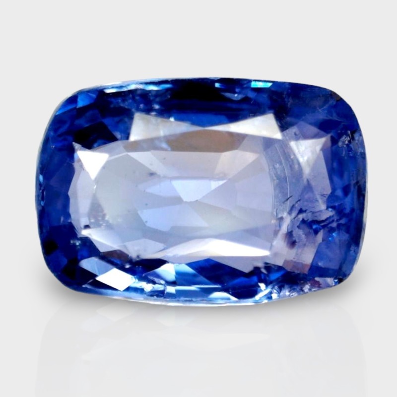 3.58 Cts. Natural Blue Sapphire Faceted Cushion Loose Gemstone