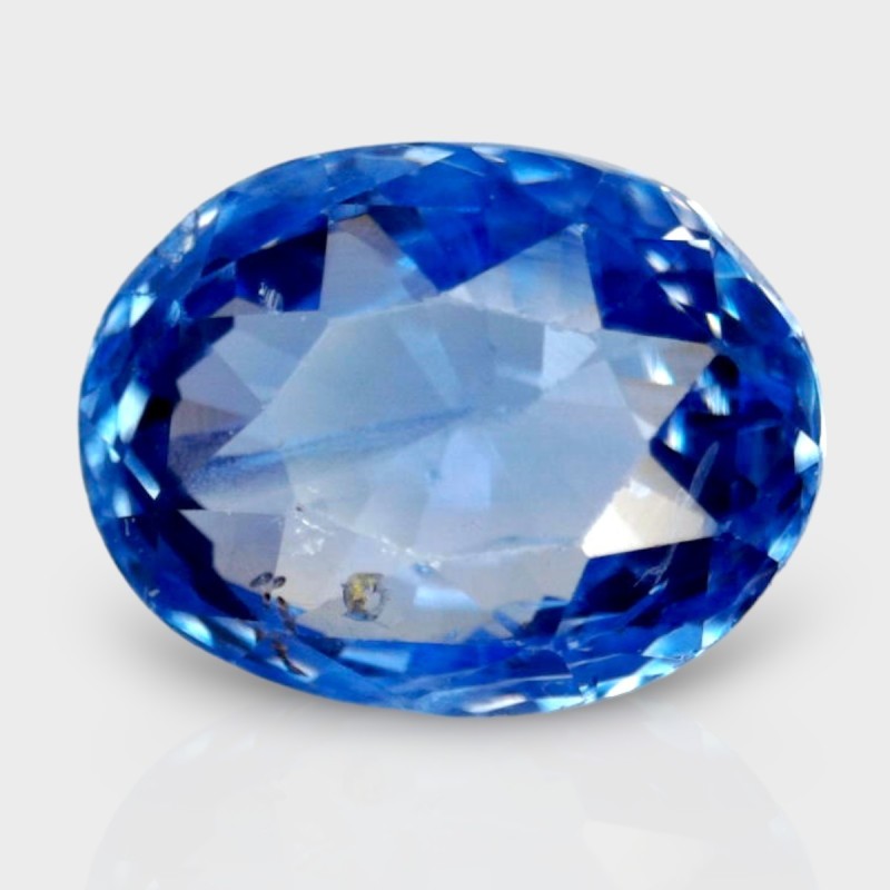 3.57 Cts. Natural Blue Sapphire Faceted Oval Loose Gemstone